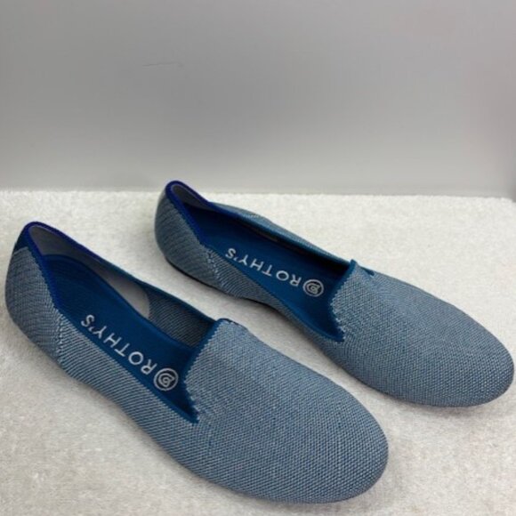 Rothy’s The Loafer Indigo Cloud Blue Slip-Ons Flats Women’s Size 9.5 NWOB - Picture 5 of 11